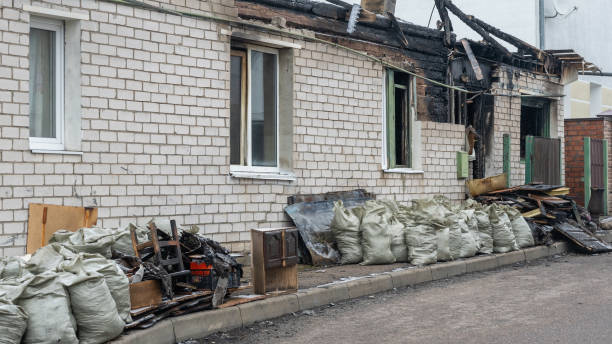 Professional Fire Damage Removal technician working in Annandale, NJ